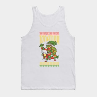 Aztec God of the Sun - Tonatiuh Tank Top